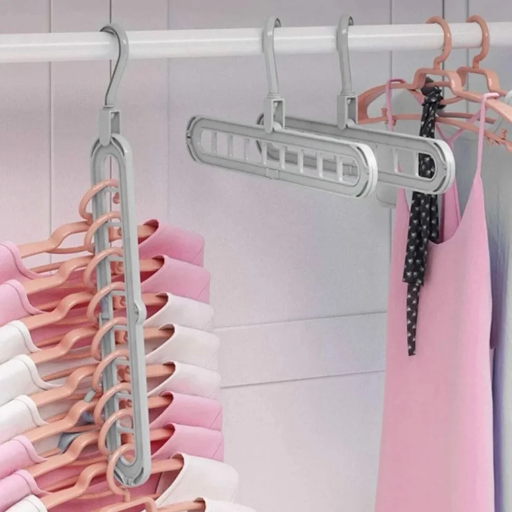 1pc Multifunction Clothes Hanger Storage Rack